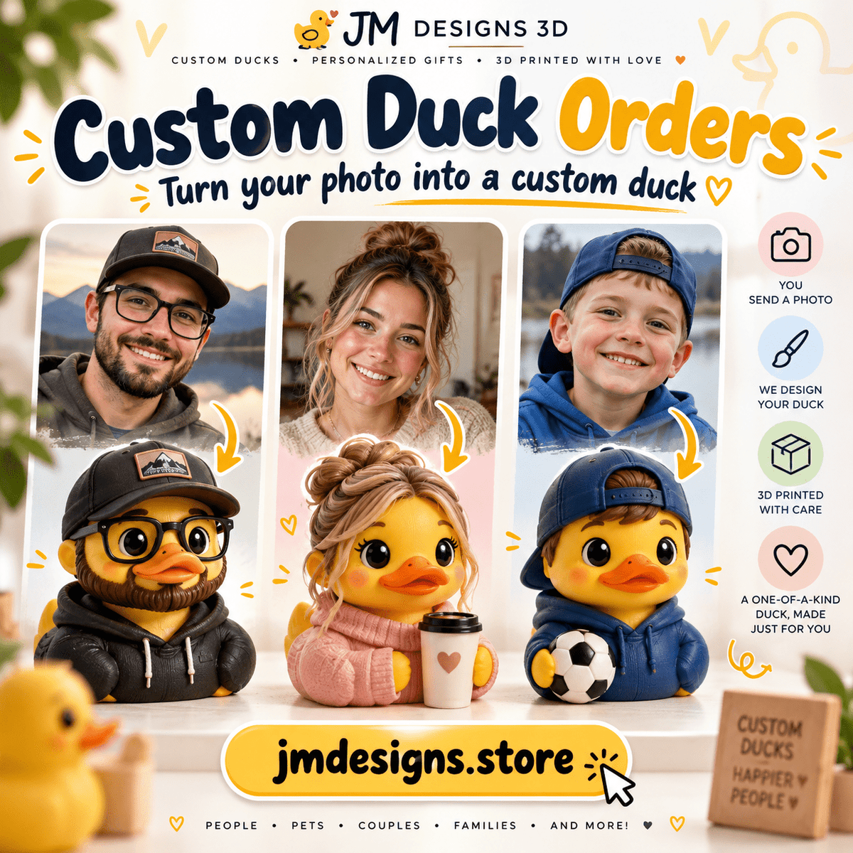 Custom Duck Creation Orders - JM Designs