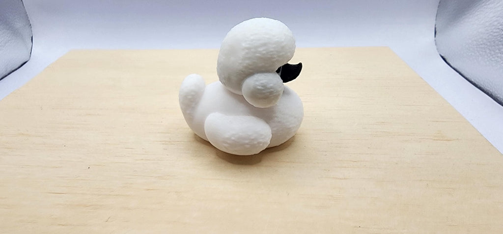 3D Printed Desk Toy Poodle Collectible, Quirky Office Decoration - JM Designs