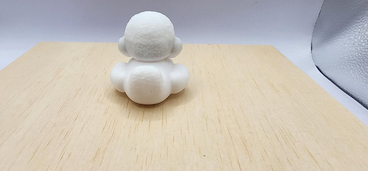3D Printed Desk Toy Poodle Collectible, Quirky Office Decoration - JM Designs