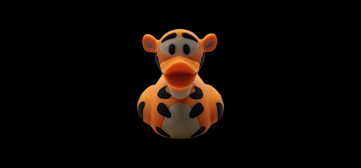 3D Printed Duck, Tigger Inspired Jeep Dashboard Figure for Fun Decor - JM Designs