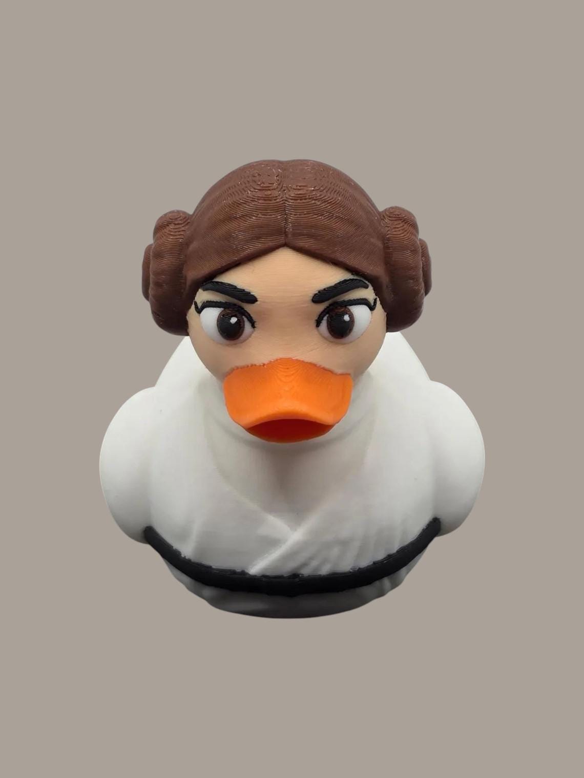 Princess Leia Inspired Duck designed for StarWars enthusiasts