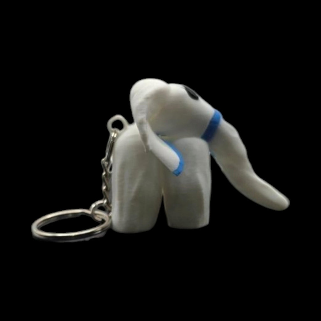 4 Different White Elephant Towel Animal Keychain Cruise Lines Souvenir Travel Accessory Vacation - JM Designs