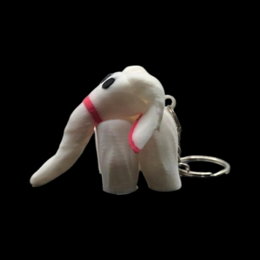 4 Different White Elephant Towel Animal Keychain Cruise Lines Souvenir Travel Accessory Vacations - JM Designs