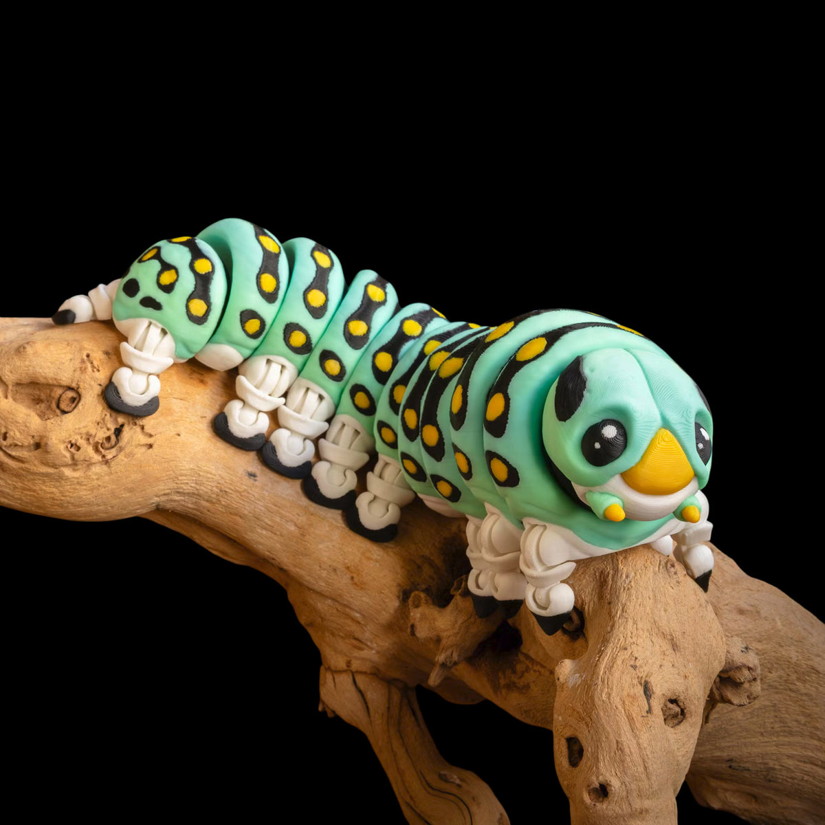 Articulated Caterpillar Toy – 3d Printed Poseable Fidget Desk Pet