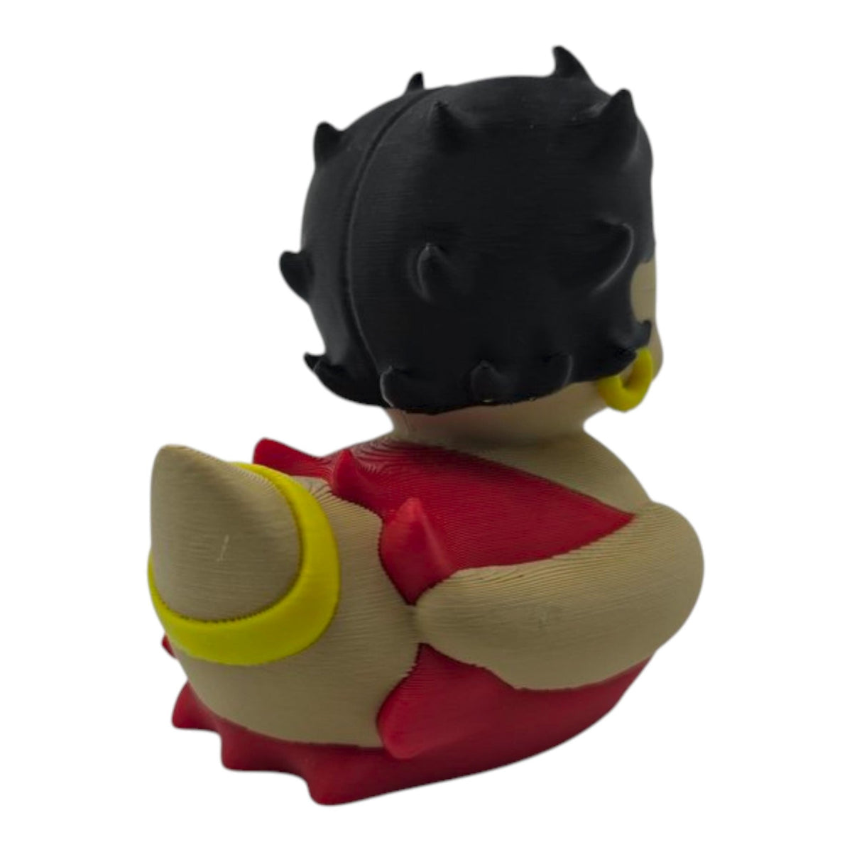 Betty Boop Inspired Duck Figure Physical Pla Printed Collectible Retro Cartoon Style Desk Decor Cute Animation Fans