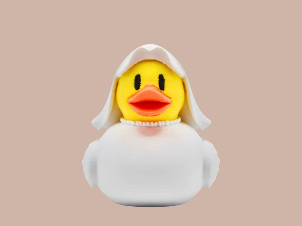 Bride & Groom Duck Wedding Cake Topper, Keepsake Set for Newlyweds - JM Designs