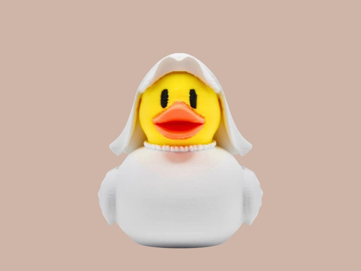 Bride & Groom Duck Wedding Cake Topper, Keepsake Set for Newlyweds - JM Designs
