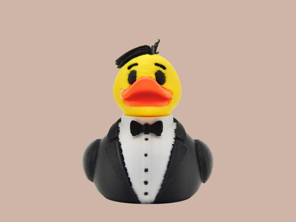 Bride & Groom Duck Wedding Cake Topper, Keepsake Set for Newlyweds - JM Designs