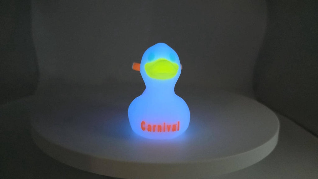Carnival Cruise Inspired Duck Toy, Glow In The Dark 3D Printed - JM Designs