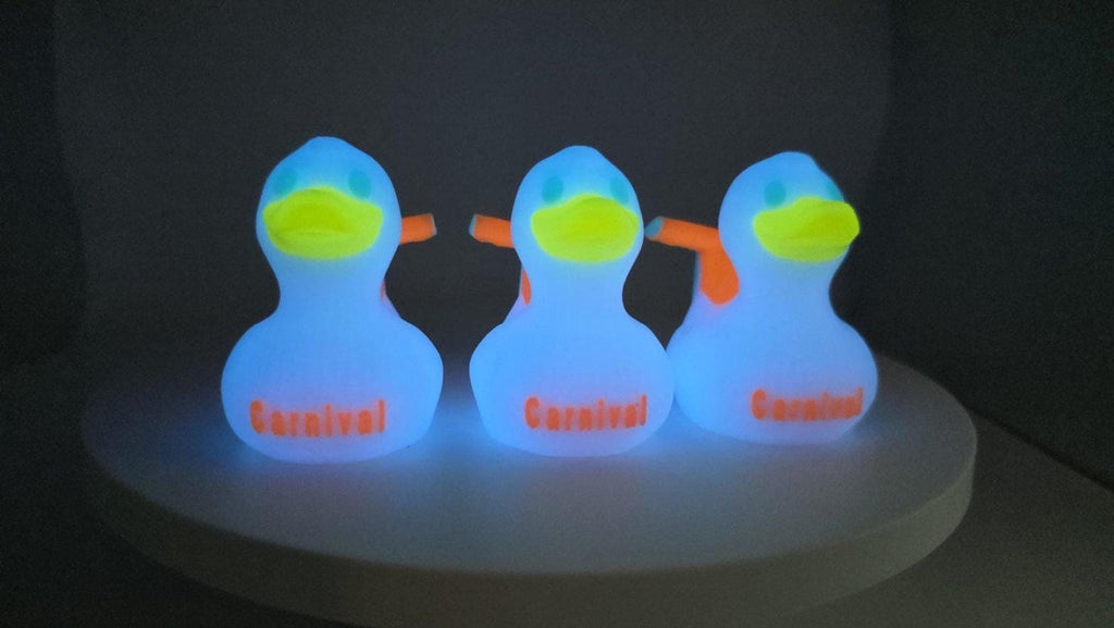 Carnival Cruise Inspired Duck Toy, Glow In The Dark 3D Printed - JM Designs