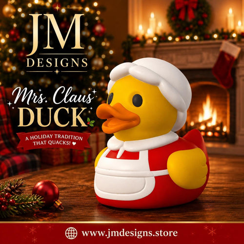 Santa and Mrs Claus Christmas Ducks Holiday Decoration -JM Designs