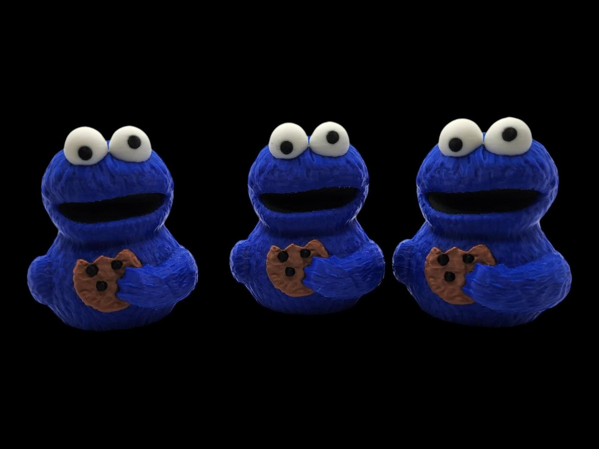 Cookie Monster Inspired Duck Jeep Car Dashboard Item Blue Design Toy Sesame Street Character Gift Novel