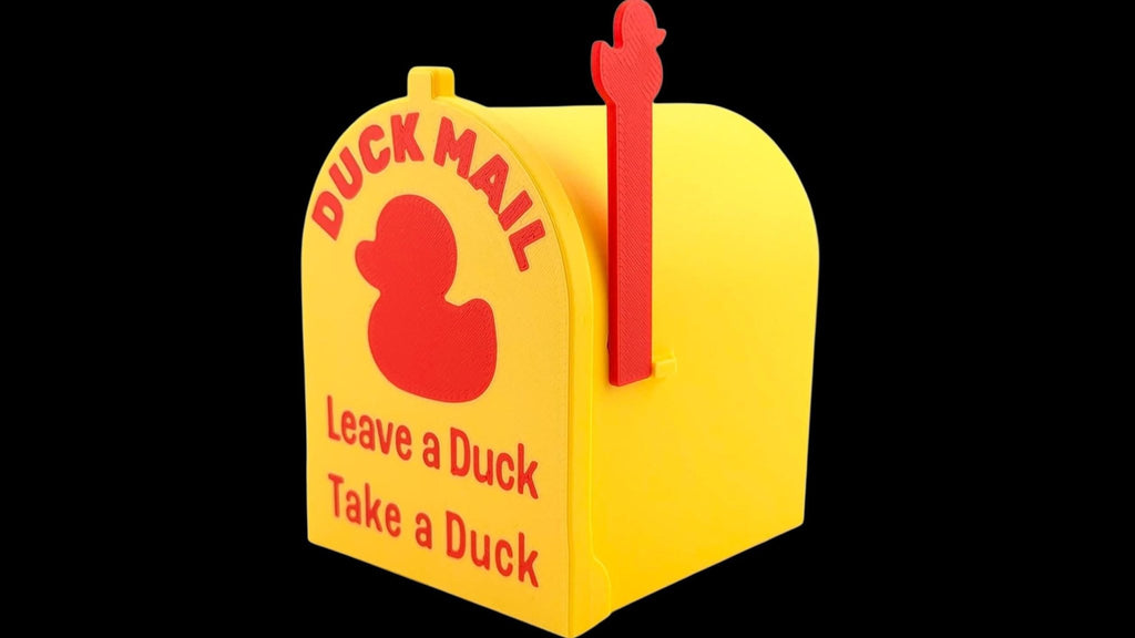 Cruise Duck Mailbox Magnetic Holder Note Exchange Box Decoration Silhouette Yellow Design Cruise Cabin Door Accessory Office Desk Message - JM Designs