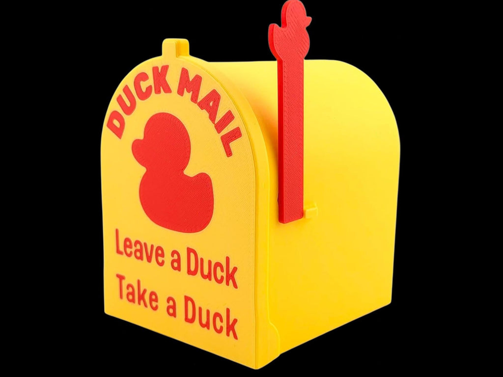 Cruise Duck Mailbox Magnetic Holder Note Exchange Box Decoration Silhouette Yellow Design Cruise Cabin Door Accessory Office Desk Message - JM Designs