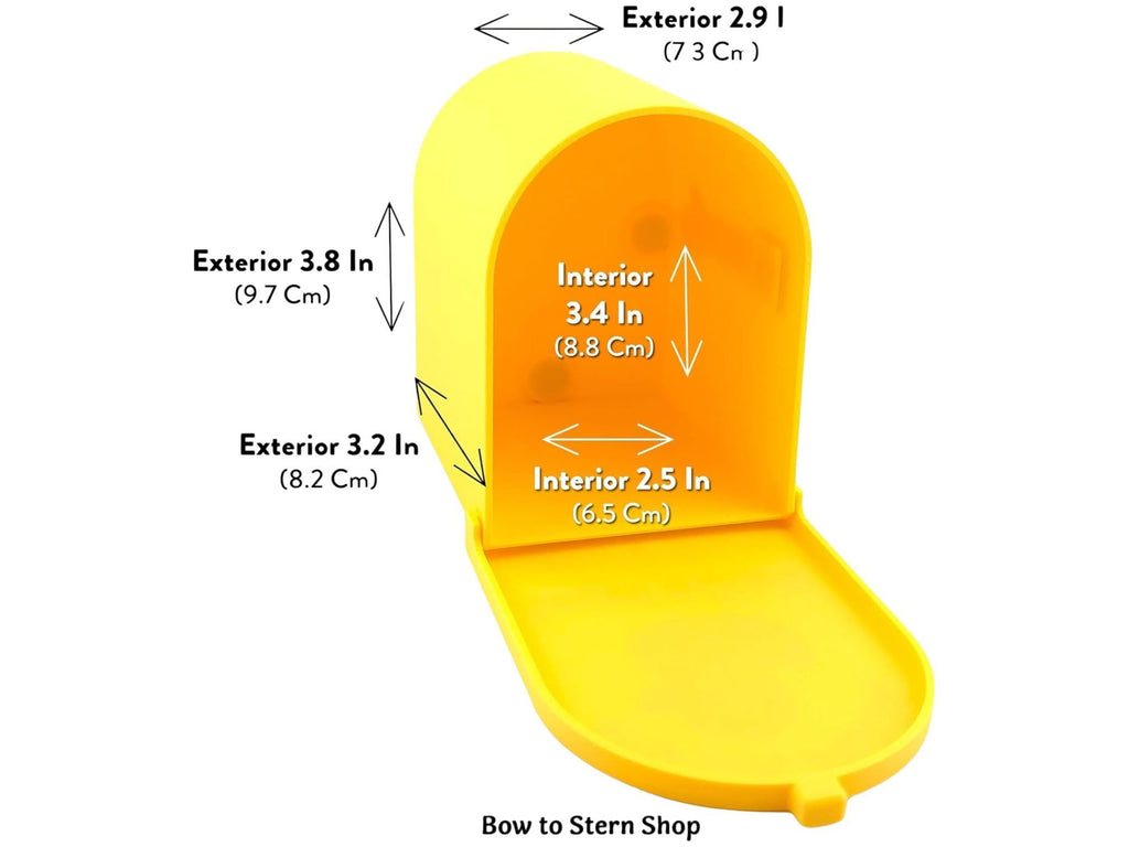 Cruise Duck Mailbox Magnetic Holder Note Exchange Box Decoration Silhouette Yellow Design Cruise Cabin Door Accessory Office Desk Message - JM Designs