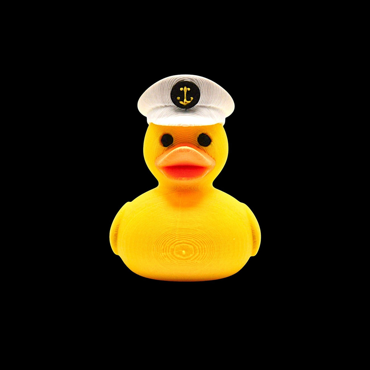 Cruise Ship Captain Duck Yellow with White Hat Nautical Souvenir Desk Top Decoration - JM Designs