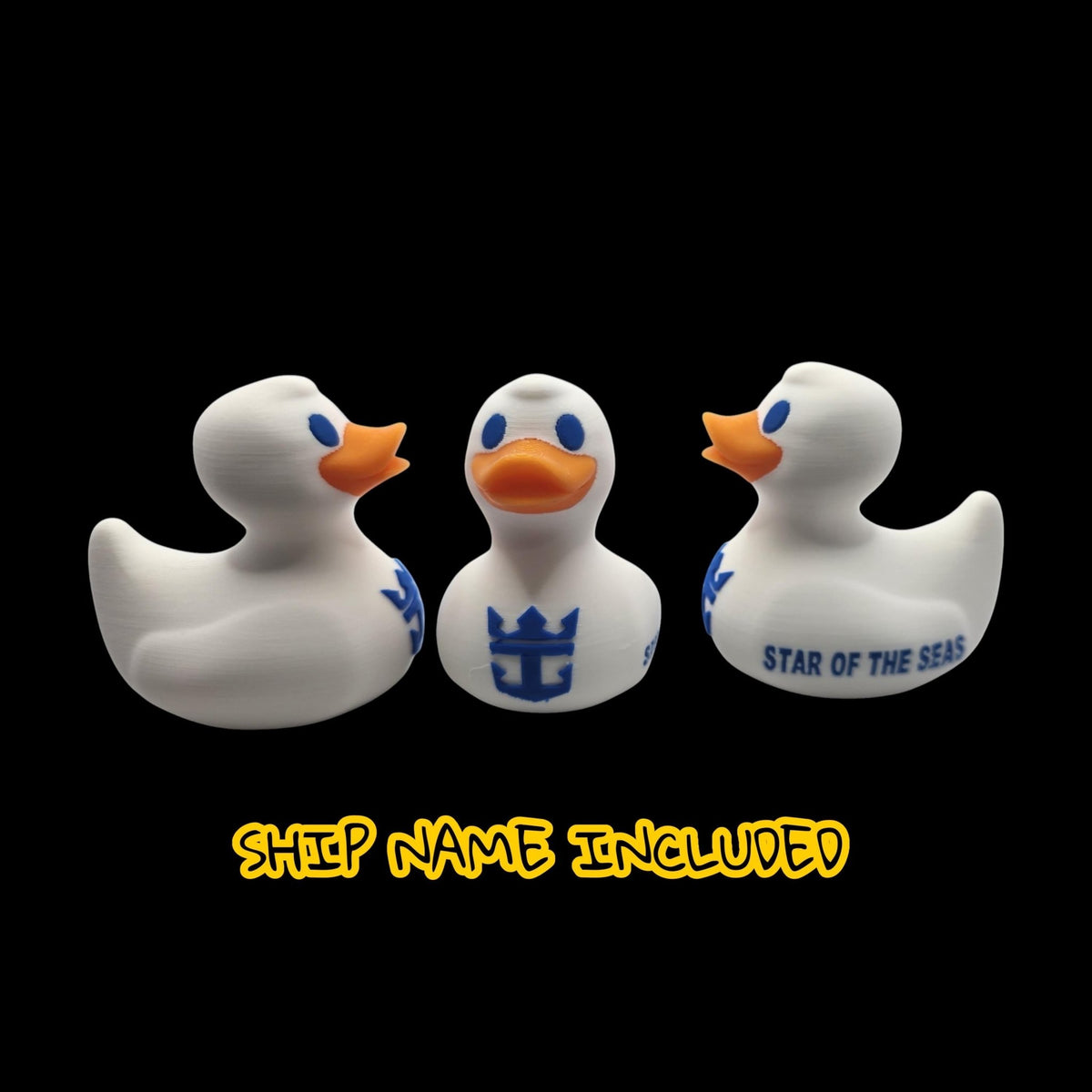 Custom Royal Caribbean Cruise Ship Duck Cruise Ship Duck Royal Caribbean Cruise Collection 3D Printed Custom Duck