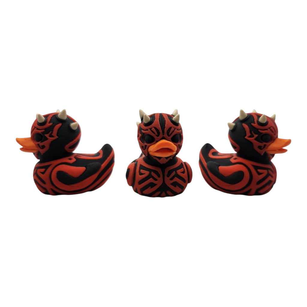 Darth Maul-inspired 3D printed red and black duck - view 7