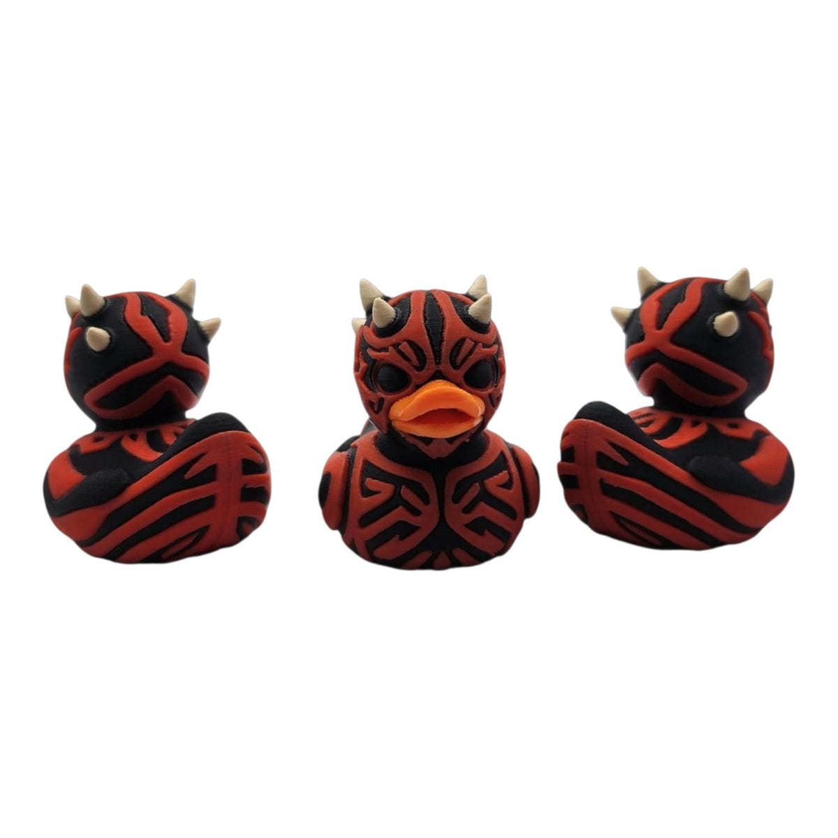 Darth Maul-inspired 3D printed red and black duck - view 18