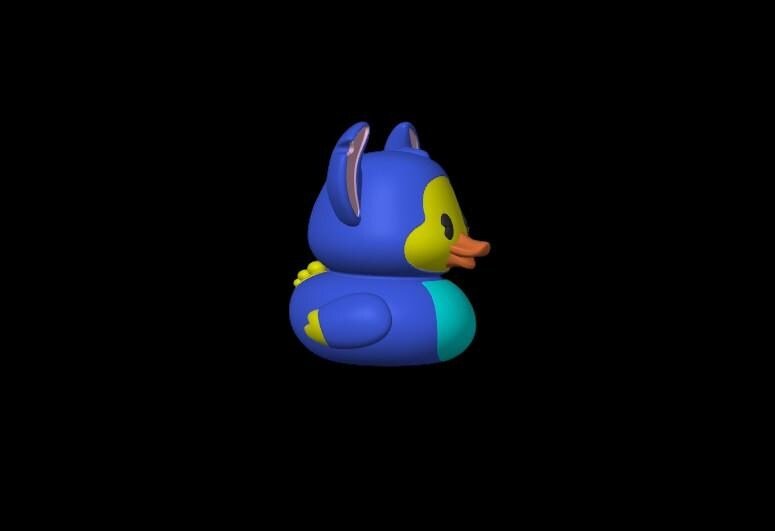 Disney Stitch Blue Alien Duck - JM Designs