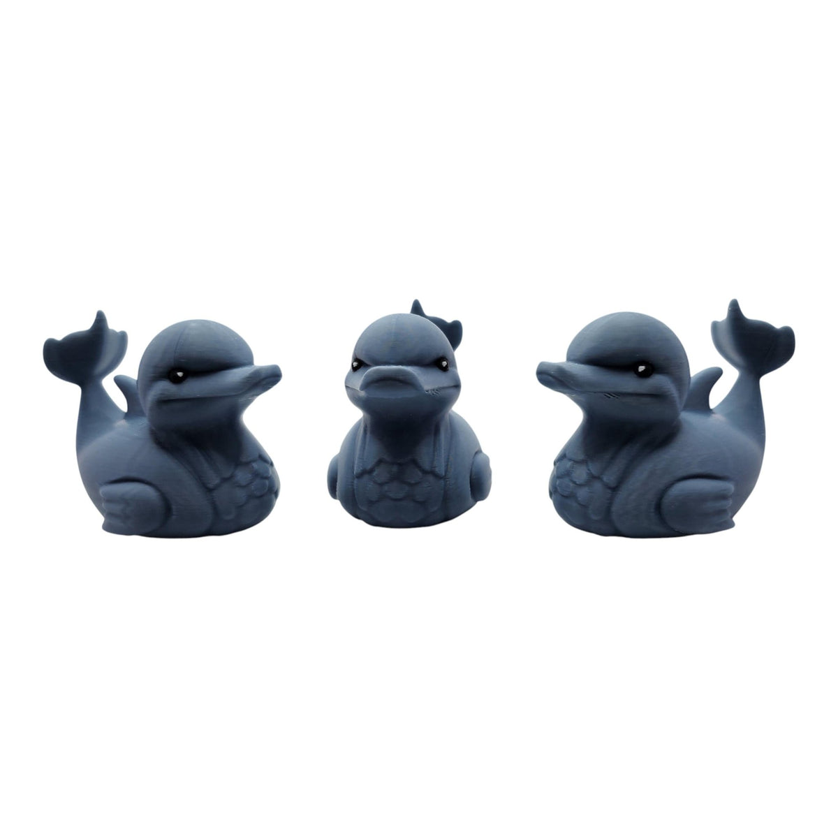Dolphin Duck Animal Decoration Unique Novelty Item Gray Sculpture Artistic - JM Designs