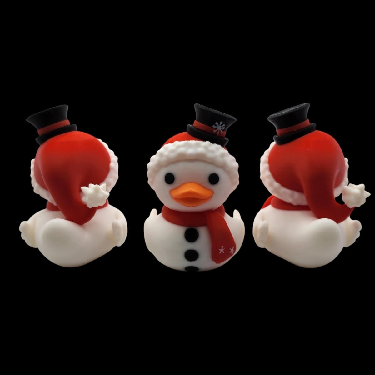 Duck Snowman Figure, Adorable Holiday Decoration for Christmas Decor - JM Designs