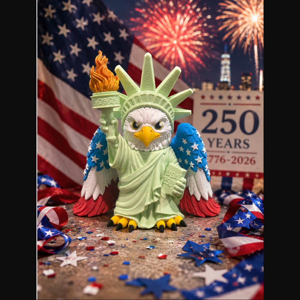 Eagle Statue of Liberty Figurine: 250th Anniversary - JM Designs