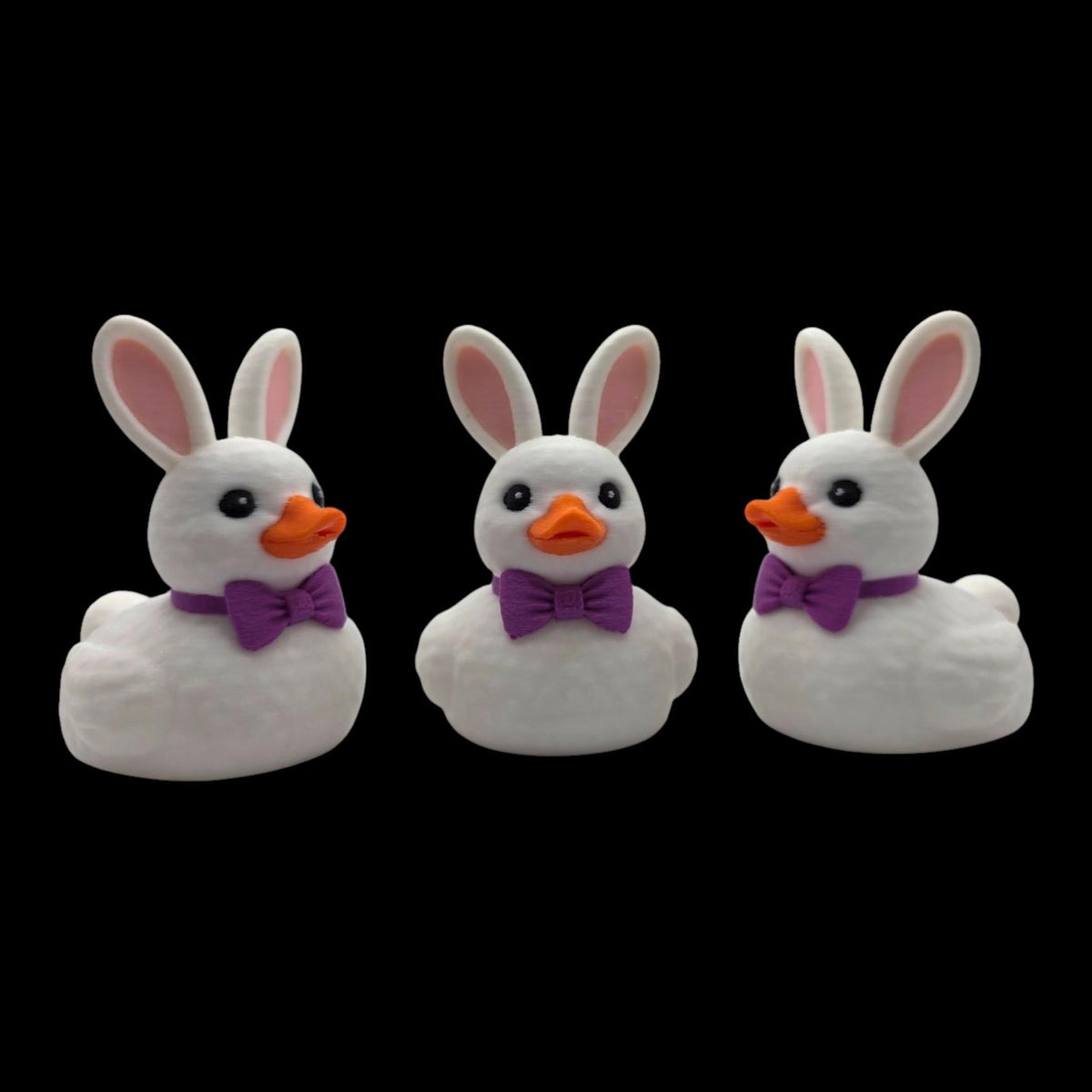 Easter Bunny Duck 2 Color to Choose Desk Accessory Car Figurine White Character Whimsical - JM Designs