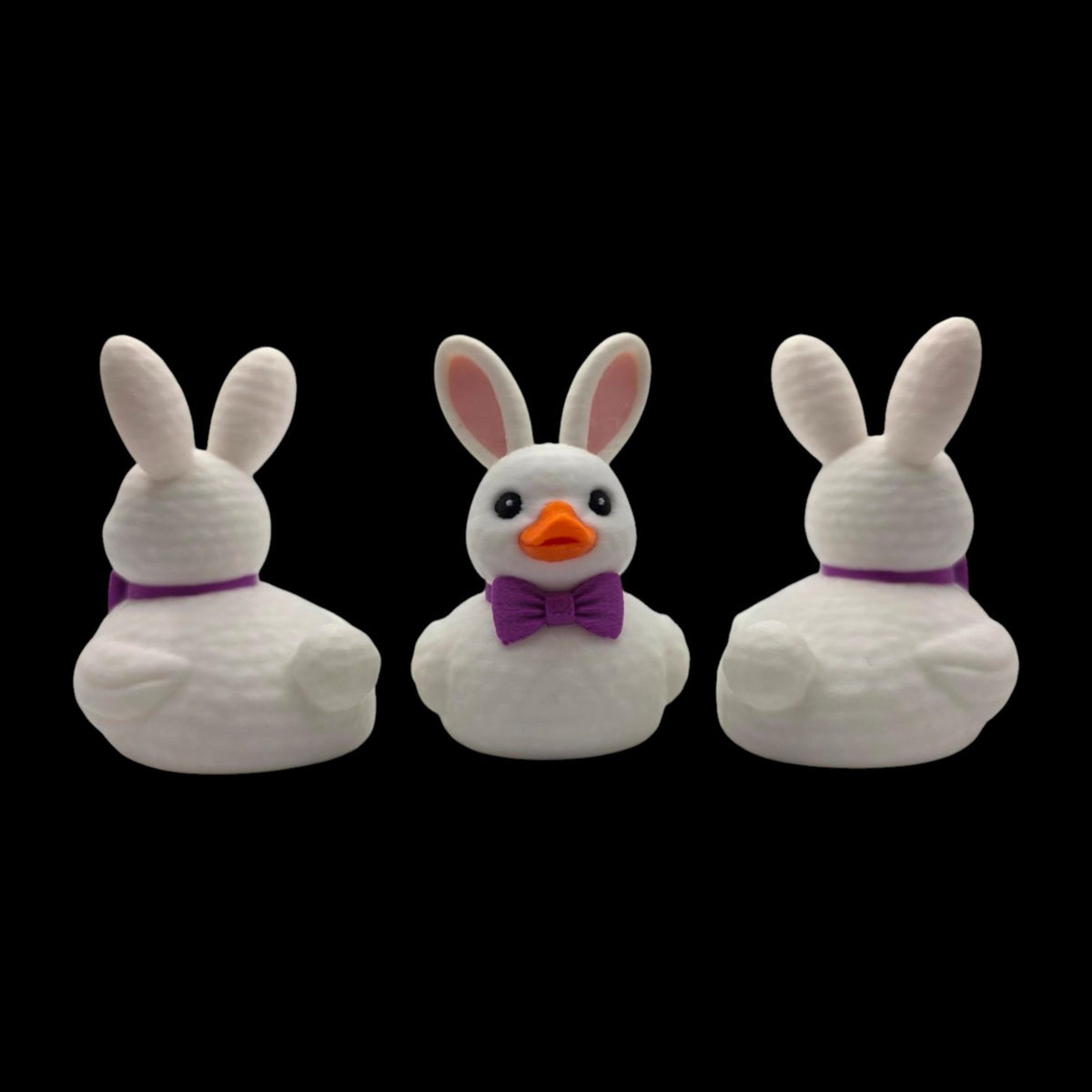 Easter Bunny Duck 2 Color to Choose Desk Accessory Car Figurine White Character Whimsical - JM Designs