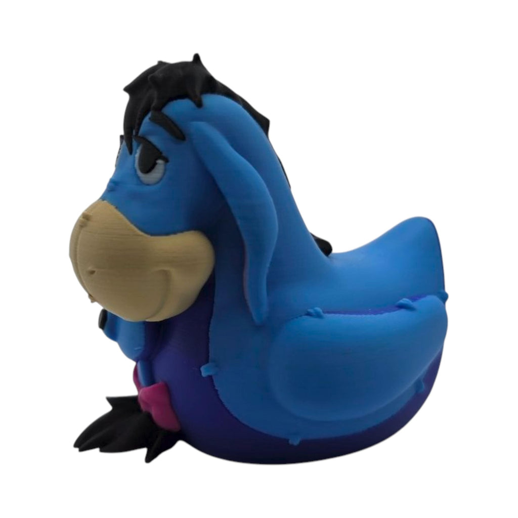 Eeyore Inspired Duck Gray & Black Funny Jeep Ducking Quirky Collectible Figurine Gag Gift Car - JM Designs