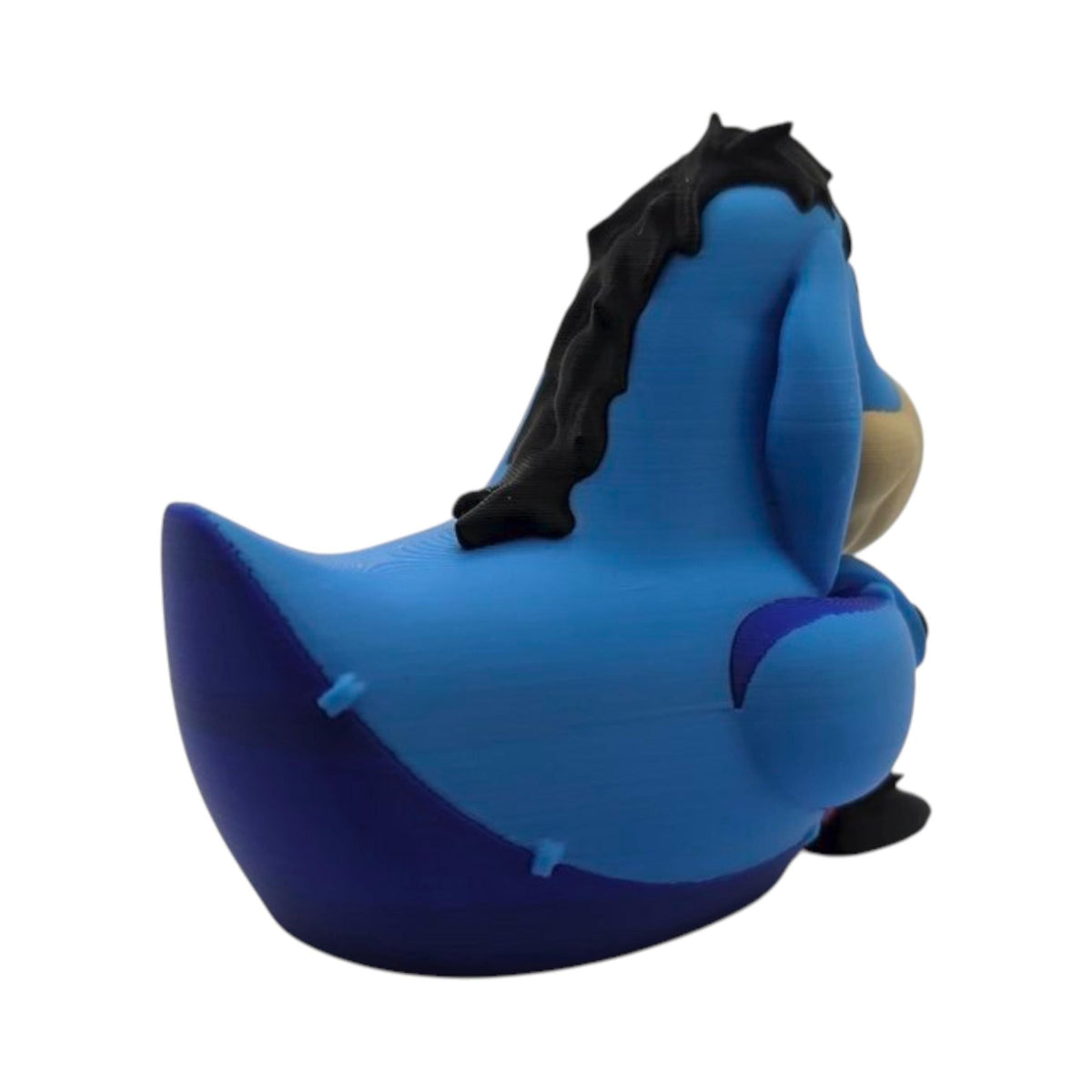 Eeyore Inspired Duck Gray & Black Funny Jeep Ducking Quirky Collectible Figurine Gag Gift Car - JM Designs