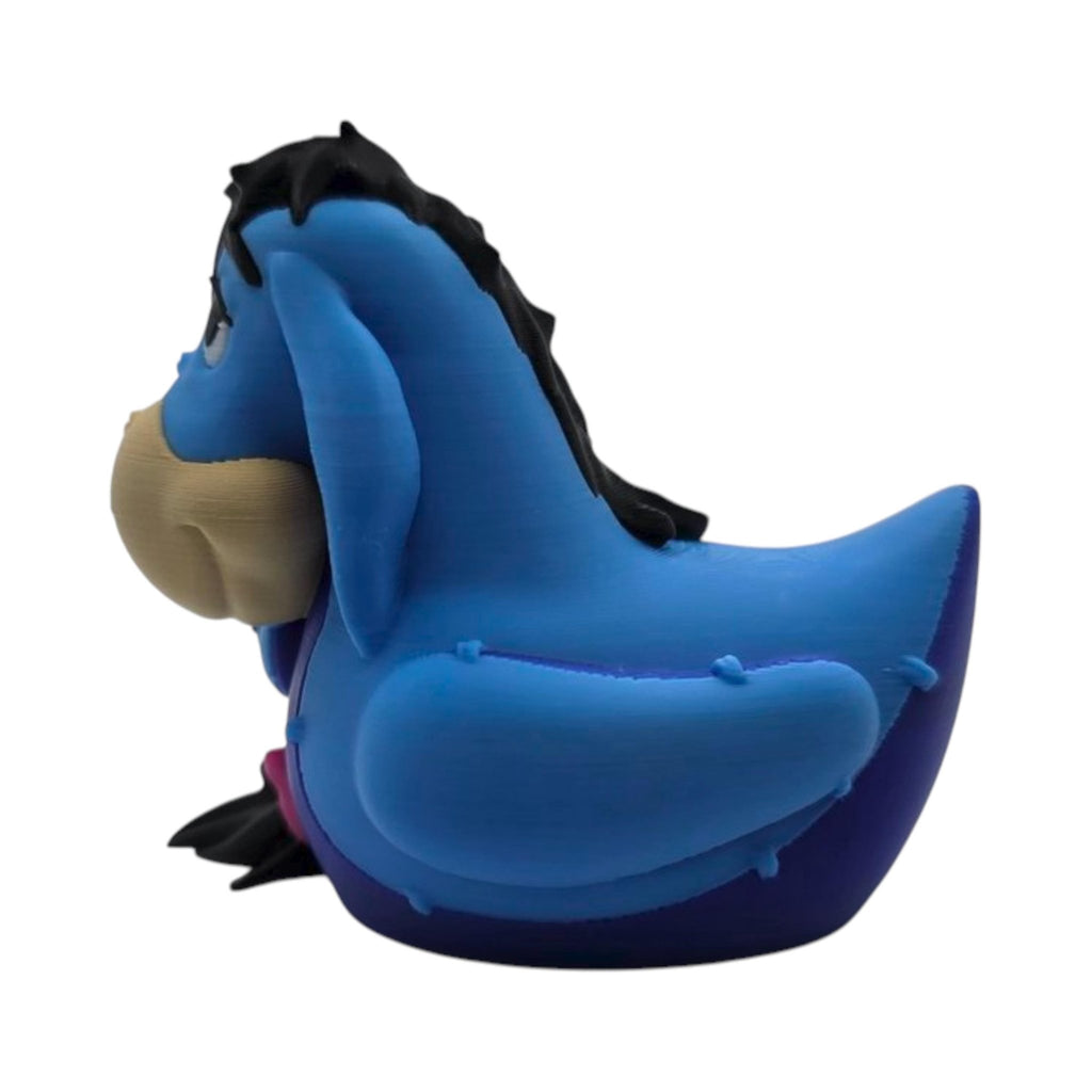 Eeyore Inspired Duck Gray & Black Funny Jeep Ducking Quirky Collectible Figurine Gag Gift Car - JM Designs