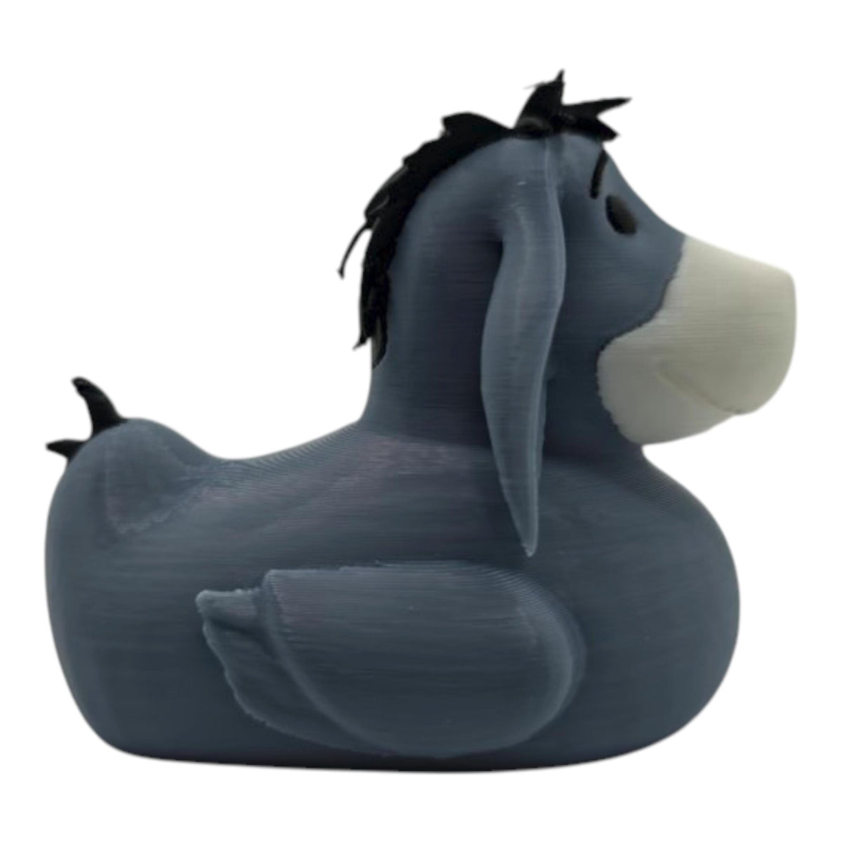 Eeyore Inspired Duck Gray & Black Funny Jeep Ducking Quirky Collectible Figurine Gag Gift Car - JM Designs