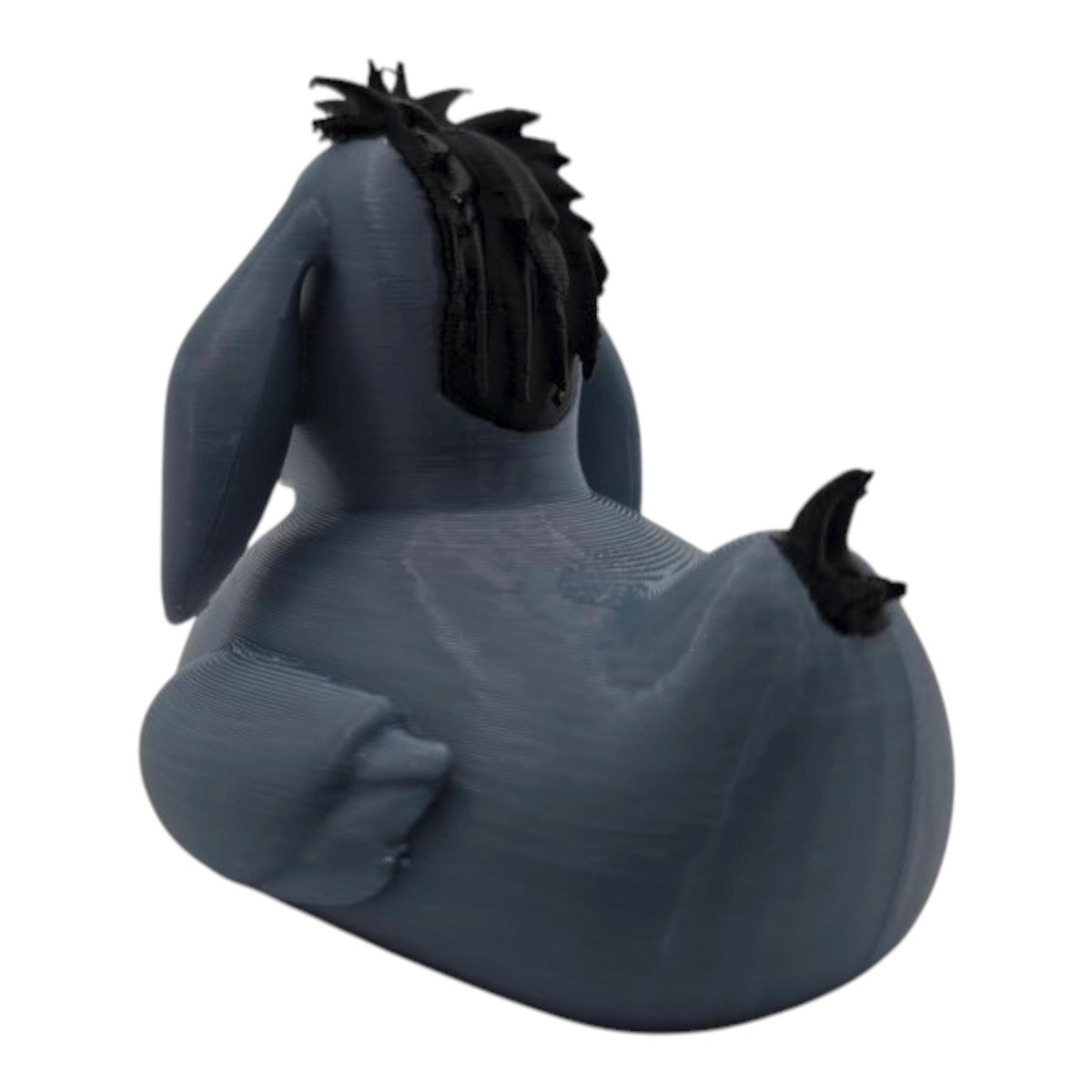 Eeyore Inspired Duck Gray & Black Funny Jeep Ducking Quirky Collectible Figurine Gag Gift Car - JM Designs