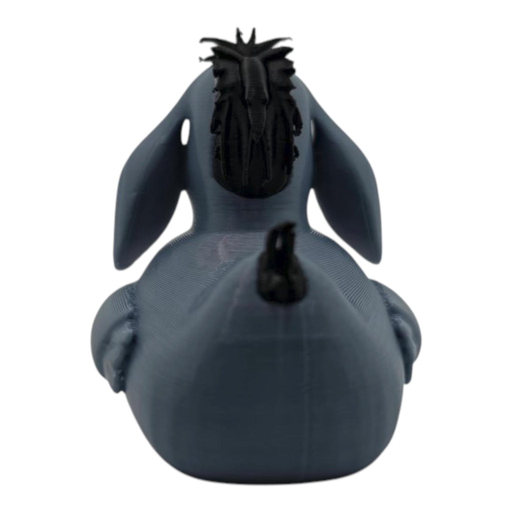 Eeyore Inspired Duck Gray & Black Funny Jeep Ducking Quirky Collectible Figurine Gag Gift Car - JM Designs