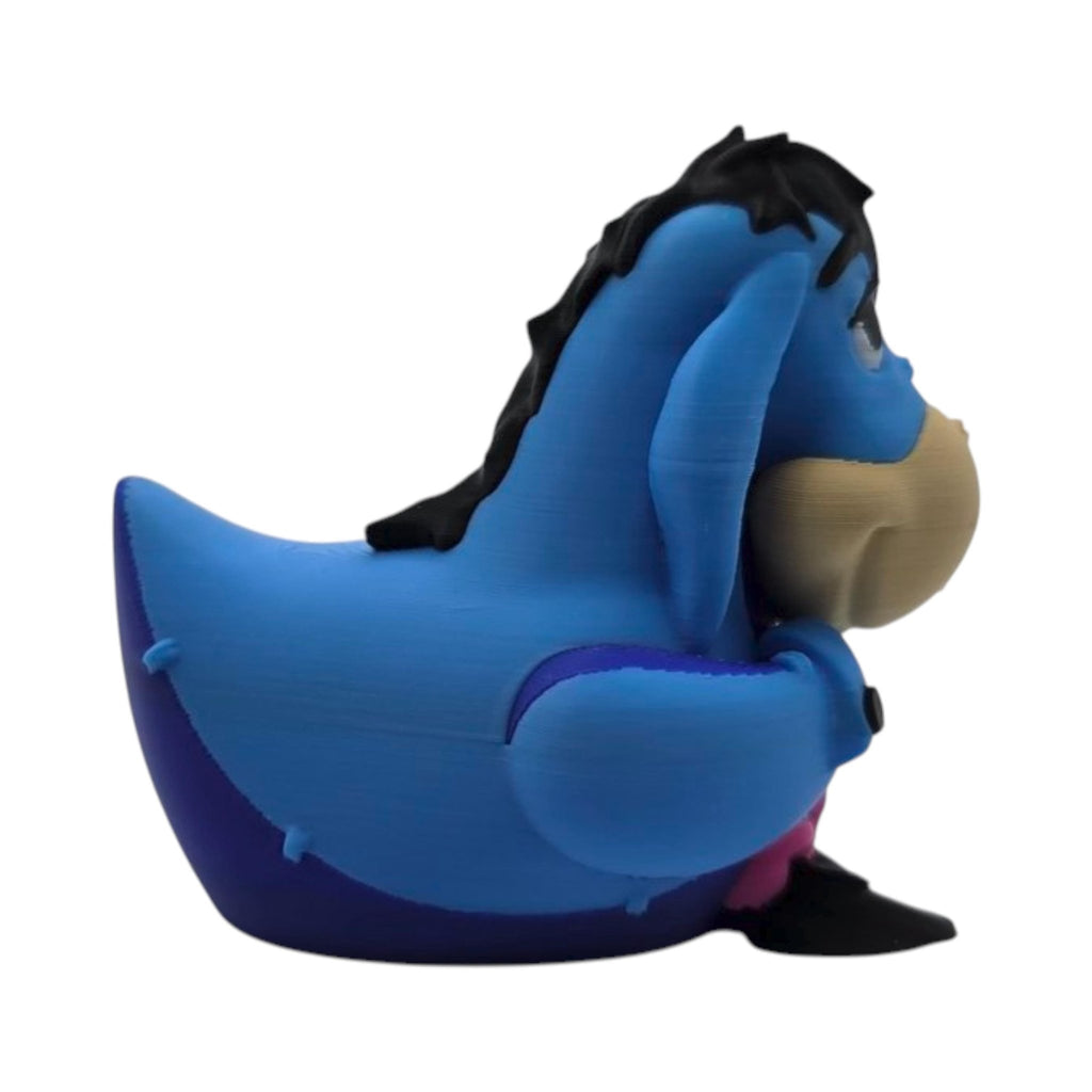 Eeyore Inspired Duck Gray & Black Funny Jeep Ducking Quirky Collectible Figurine Gag Gift Car - JM Designs