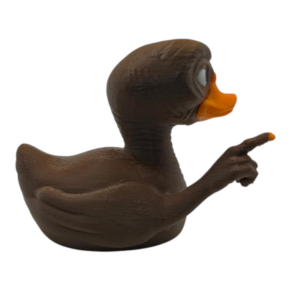 E.T. Extra Terrestrial Inspired Duck Movie Fan Alien Figure Collectible Display Shelf Piece Dashboard Ornament