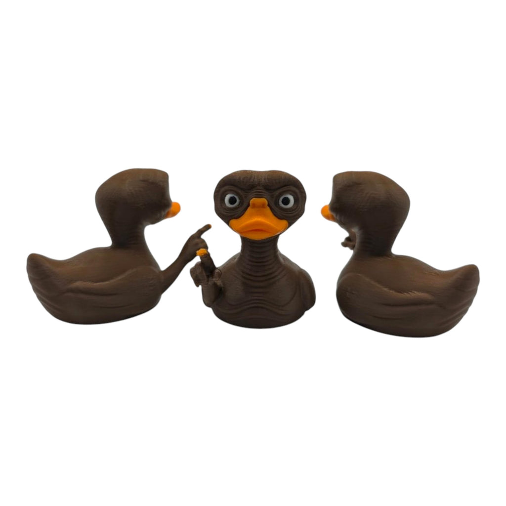 E.T. Extra Terrestrial Inspired Duck Movie Fan Alien Figure Collectible Display Shelf Piece Dashboard Ornament C