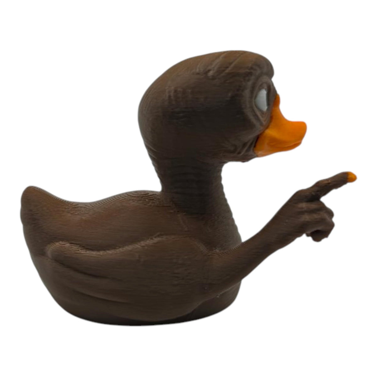 E.T. Extra Terrestrial Inspired Duck Movie Fan Alien Figure Collectible Display Shelf Piece Dashboard Ornament