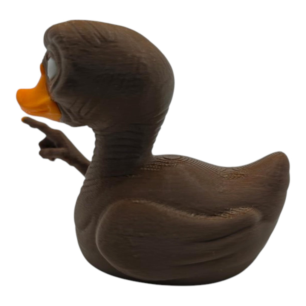 E.T. Extra Terrestrial Inspired Duck Movie Fan Alien Figure Collectible Display Shelf Piece Dashboard Ornament