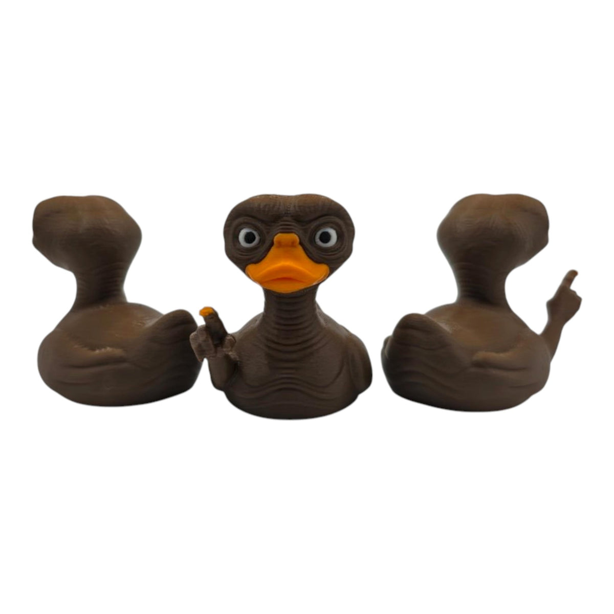 E.T. Extra Terrestrial Inspired Duck Movie Fan Alien Figure Collectible Display Shelf Piece Dashboard Ornament