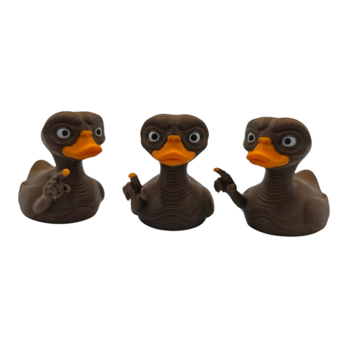 E.T. Extra Terrestrial Inspired Duck Movie Fan Alien Figure Collectible Display Shelf Piece Dashboard Ornament