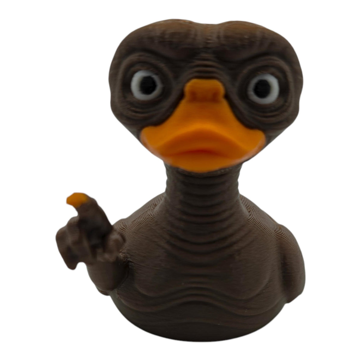 E.T. Extra Terrestrial Inspired Duck Movie Fan Alien Figure Collectible Display Shelf Piece Dashboard Ornament