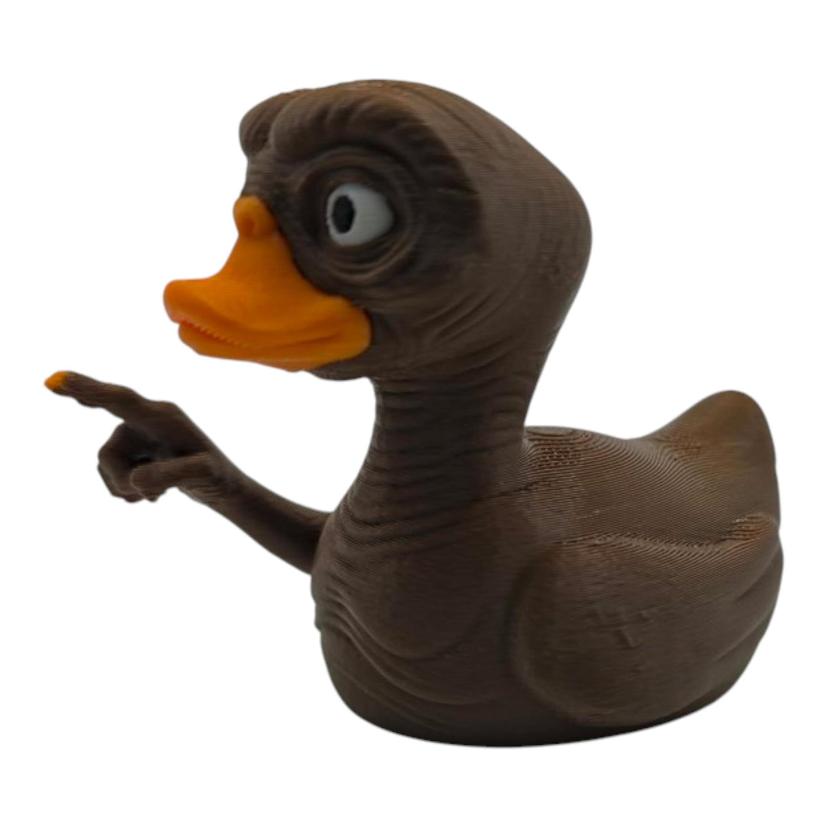 E.T. Extra Terrestrial Inspired Duck Movie Fan Alien Figure Collectible Display Shelf Piece Dashboard Ornament