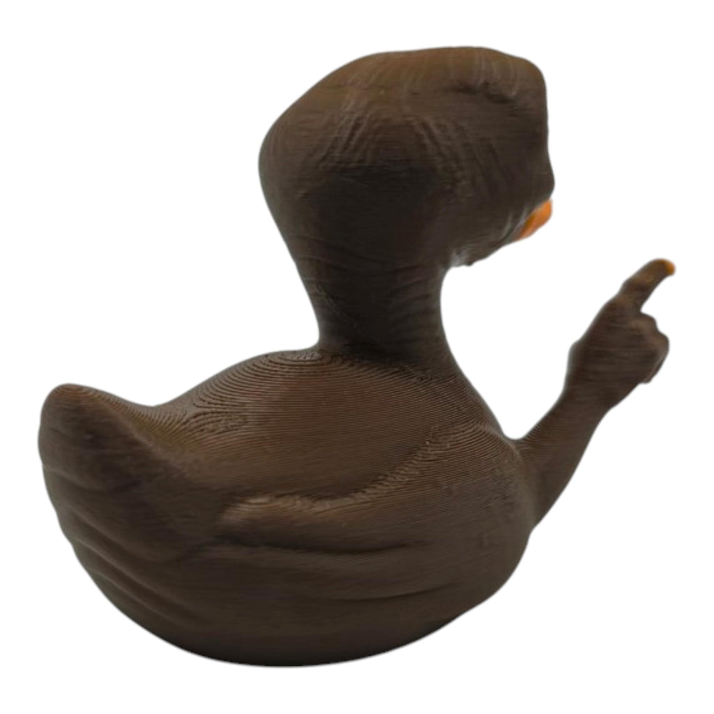 E.T. Extra Terrestrial Inspired Duck Movie Fan Alien Figure Collectible Display Shelf Piece Dashboard Ornament