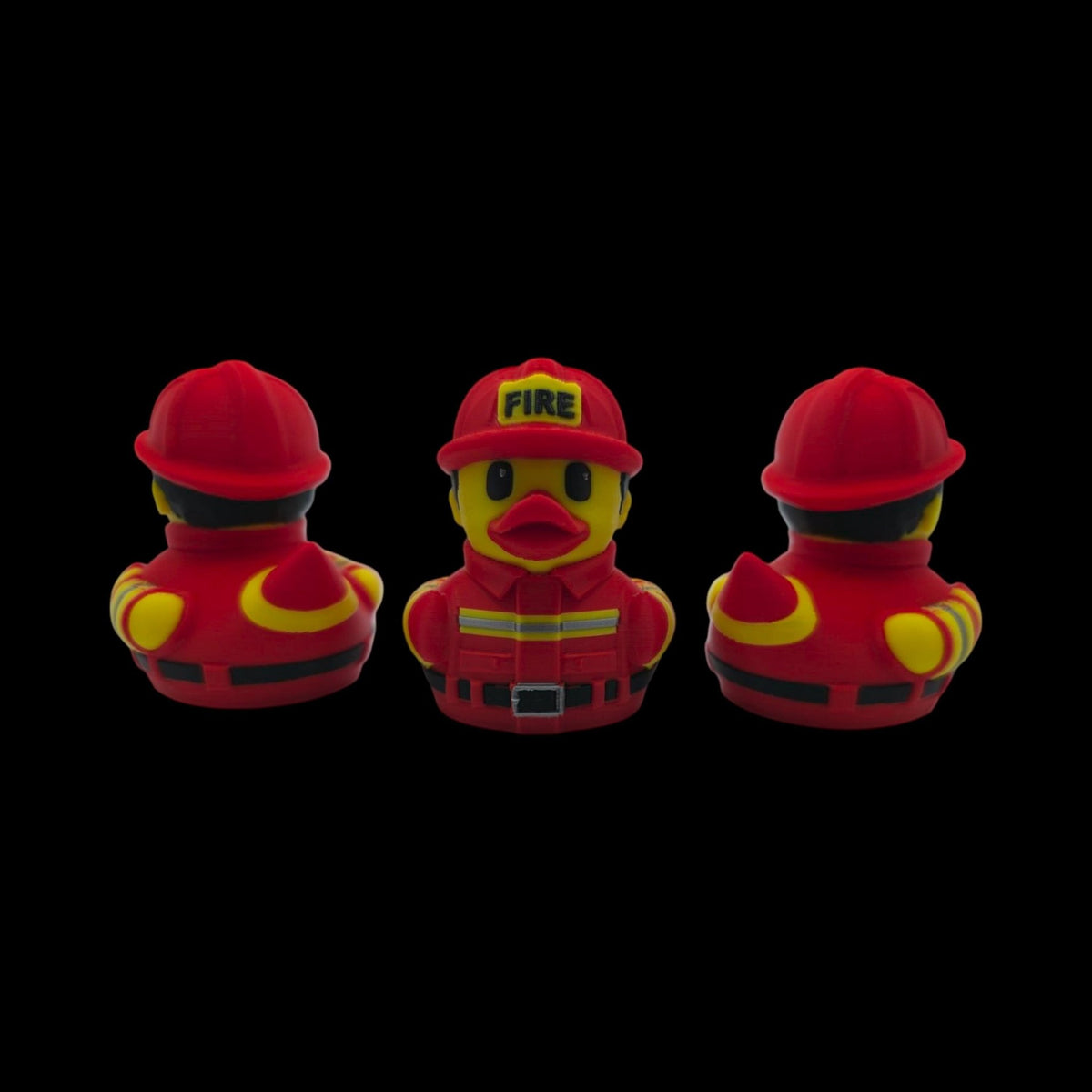 Fire Fighter Duck Dashboard Decoration Cruise Ship Hiding Game Party Favor Fireman Desk Collectible - JM Designs
