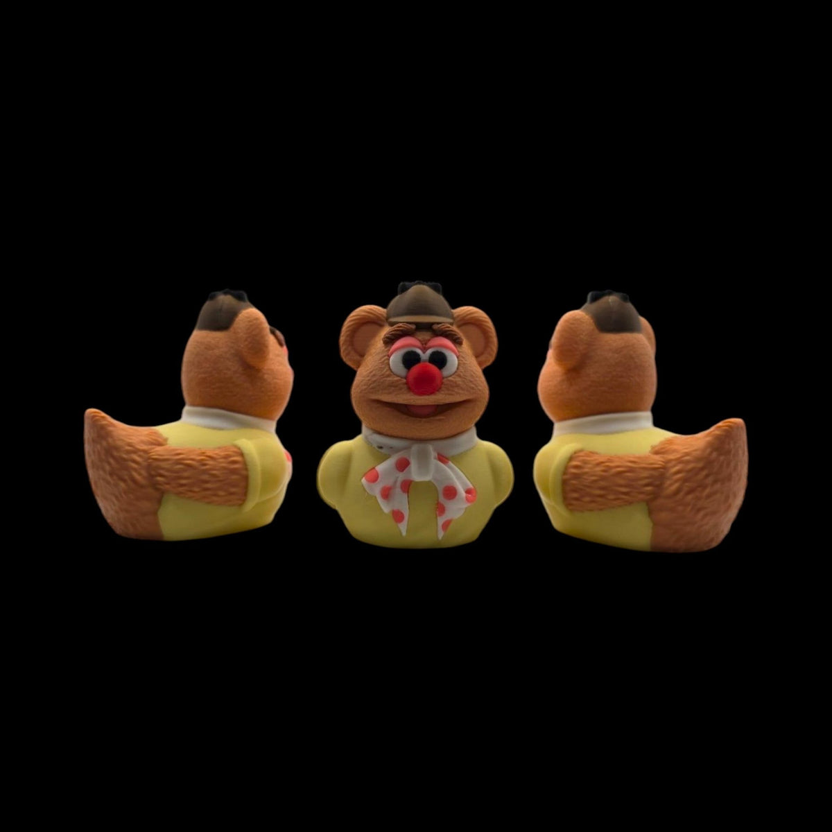 Fozzie Bear Duck Figurine Collectible Cartoon Character Display Decoration Desk Accessory Novelty Gift Muppet Mashup Comedy