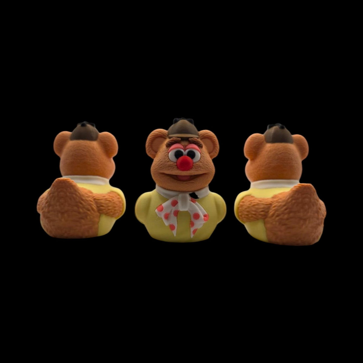Fozzie Bear Duck Figurine Collectible Cartoon Character Display Decoration Desk Accessory  Novelty Gift Muppet Mashup Comedy