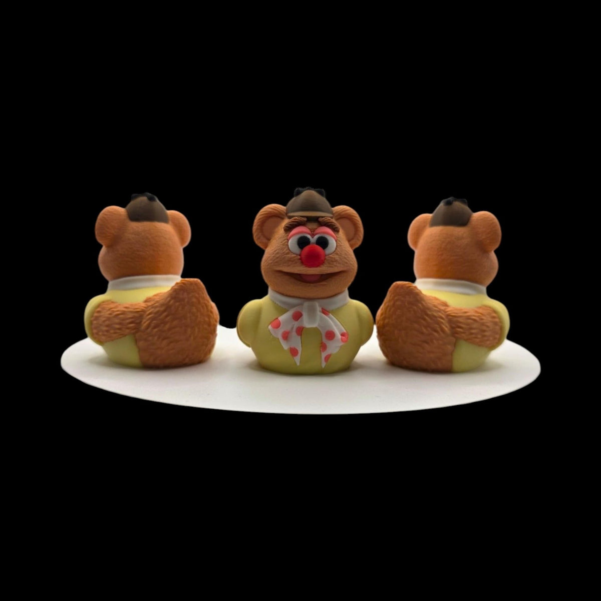 Fozzie Bear Duck Figurine Collectible Cartoon Character Display Decoration Desk Accessory  Novelty Gift Muppet Mashup Comedy