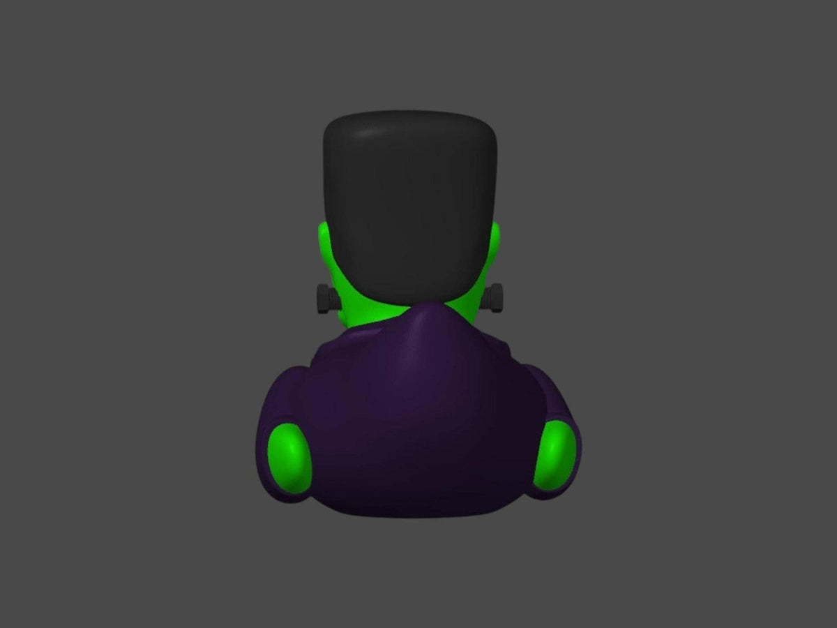 Frankenstein Duck Halloween Decoration, 3D Printed Frankenduck for Jeep or Bath - JM Designs
